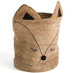 Плетеная корзина для детской в виде лисы Foxy Wicker Basket варинант исполнения - 4 | Loft Concept в Перми
