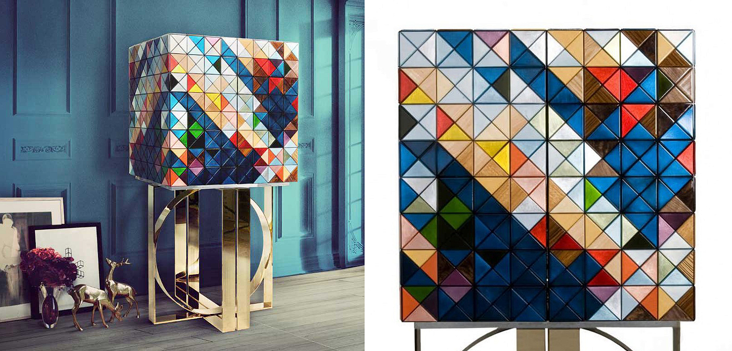 Шкаф Pixel Cabinet with MulticoloredBoca do Lobo Шкаф Pixel Cabinet with MulticoloredBoca do Lobo - Loft-Concept в Перми