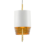 Люстра прямоугольная с белыми цилиндрическими абажурами White Ribbon варинант исполнения - 1 | Loft Concept в Перми