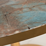 Стол обеденный круглый на золотистом основании Status Model варинант исполнения - 2 | Loft Concept в Перми