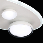 Потолочный светильник овальной формы белого цвета с 4-мя лампами Lunar Pebbles варинант исполнения - 8 | Loft Concept в Перми