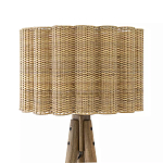 Торшер с плетеным абажуром на основании в виде треноги Lamp with Wicker Lampshade варинант исполнения - 1 | Loft Concept в Перми