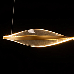 Люстра линейная с изогнутым плафоном Wave Line варинант исполнения - 7 | Loft Concept в Перми