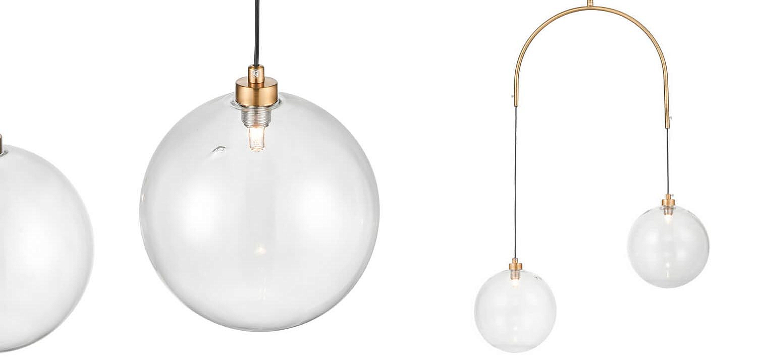 Люстра Two Hanging Ball Chandelier Люстра Two Hanging Ball Chandelier - Loft-Concept в Перми