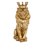 Статуэтка лев с детализированной гривой и изящной короной Lion Crown  варинант исполнения - 1 | Loft Concept в Перми