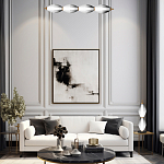 Настольная лампа светодиодная в сочетании двух разных фактур стекла Enchanting варинант исполнения - 3 | Loft Concept в Перми