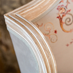 Кресло из массива бука серое с растительным орнаментом Raffael Floral Grey Armchair варинант исполнения - 4 | Loft Concept в Перми