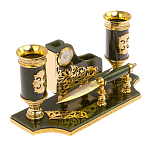 Настольный письменный набор из нефрита с ножом для бумаг в подарочной коробке Maecenas варинант исполнения - 2 | Loft Concept в Перми