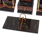 Настольный письменный набор из лемезита и змеевика с декором в виде Орла в подарочной упаковке Successful Leader варинант исполнения - 4 | Loft Concept в Перми