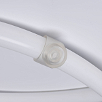 Люстра белого цвета с тремя изогнутыми светодиоидными плафонами Luke Lampco Tracer Lamp варинант исполнения - 6 | Loft Concept в Перми