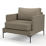 Мебельная ткань Шенилл коричневый цвет 138 см T4-28 варинант исполнения - 7 | Loft Concept в Перми