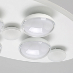 Потолочный светильник овальной формы белого цвета с 7-ю лампами Lunar Pebbles варинант исполнения - 5 | Loft Concept в Перми