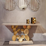 Консоль прямоугольная белая с основанием в виде кактуса Cactus варинант исполнения - 3 | Loft Concept в Перми