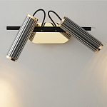 Бра с двумя цилиндрическими плафонами на магнитном креплении Bronze Concert варинант исполнения - 2 | Loft Concept в Перми