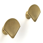 Комплект из 2-х настенных крючков из металла Shell Wall Hooks варинант исполнения - 1 | Loft Concept в Перми