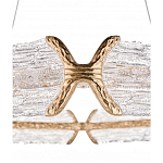 Люстра кольцевая с текстурным природным рисунком IceFlame варинант исполнения - 1 | Loft Concept в Перми