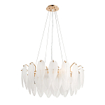 Люстра Mont Saint-Michel Золотая с Рельефным Стеклом варинант исполнения - 3 | Loft Concept в Перми