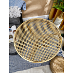 Столик приставной золотистый с орнаментом на столешнице Tanzania варинант исполнения - 8 | Loft Concept в Перми