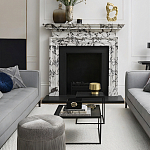 Комплект столиков с квадратными столешницами черные Black Table Combination варинант исполнения - 2 | Loft Concept в Перми