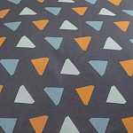 Постельное белье из сатина с принтом треугольники 150х200 см Triangular Dreams варинант исполнения - 3 | Loft Concept в Перми