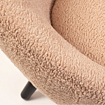 Кресло розовое с обивка из искусственного каракуля Iconic Creation варинант исполнения - 2 | Loft Concept в Перми