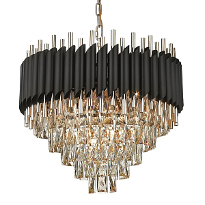 Хрустальная Люстра Waist Average Черная Матовая 