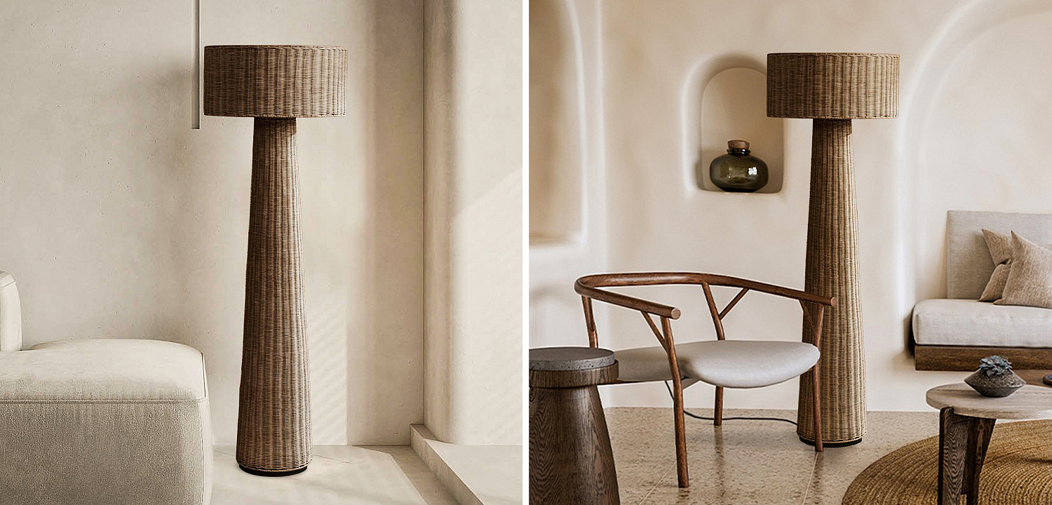 Торшер Wicker Furniture Poe Floor Lamp Торшер Wicker Furniture Poe Floor Lamp - Loft-Concept в Перми