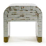 Тумбочка прикроватная Amo Bone Inlay Bedside Almond варинант исполнения - 1 | Loft Concept в Перми