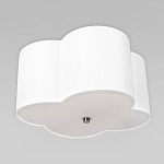 Потолочный светильник с белым волнистым плафоном из ткани Vitorino варинант исполнения - 3 | Loft Concept в Перми