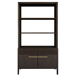 Стеллаж Primo с ящиками Темный орех варинант исполнения - 8 | Loft Concept в Перми