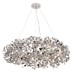 Люстра подвесная круглая с многочисленными металлическими круглыми элементами Terzani Argent варинант исполнения - 3 | Loft Concept в Перми