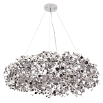 Люстра подвесная круглая с многочисленными металлическими круглыми элементами Terzani Argent варинант исполнения - 2 | Loft Concept в Перми