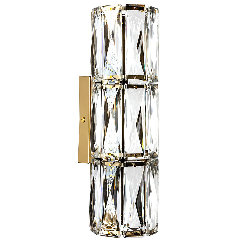 Хрустальное бра Marzia Crysral Golden Wall Lamp Золотой Прозрачный Хрустальное бра Marzia Crysral Golden Wall Lamp Золотой Прозрачный в Перми | Loft Concept