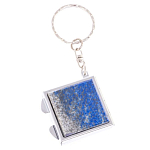 Зеркало брелок складное двухстороннее из натурального камня Лазурит Stone Mirrors варинант исполнения - 5 | Loft Concept в Перми