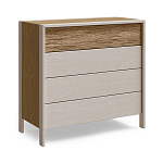 Комод 4 ящика с подсветкой на рельефном фасаде Warm Industrial варинант исполнения - 6 | Loft Concept в Перми