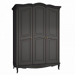 Шкаф черный из массива бука в стиле прованс Black Provence варинант исполнения - 2 | Loft Concept в Перми