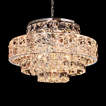 Люстра хрустальная в неоклассическом стиле на серебристом каркасе Majesty варинант исполнения - 2 | Loft Concept в Перми