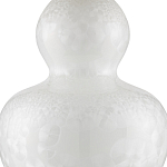 Настольная лампа фарфоровая с плиссированным конусовидным абажуром White Glaze варинант исполнения - 1 | Loft Concept в Перми