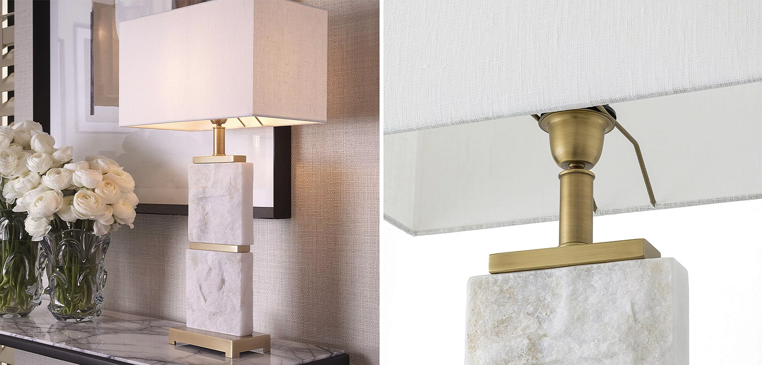Настольная лампа Eichholtz Table Lamp Newton L Marble Настольная лампа Eichholtz Table Lamp Newton L Marble - Loft-Concept в Перми