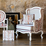 Кресло из массива бука бежевое с растительным орнаментом Raffael Beige Floral Armchair варинант исполнения - 12 | Loft Concept в Перми