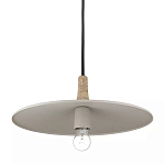 Подвесной светильник круглый в сочетании дерева и металла Space варинант исполнения - 3 | Loft Concept в Перми