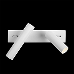 Бра с двумя цилиндрическими повортными спотами белого цвета Trumpet tube варинант исполнения - 7 | Loft Concept в Перми