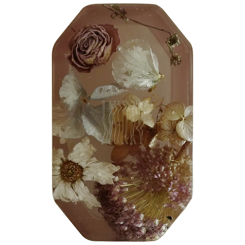 Шкатулка из эпоксидной смолы с цветами розовая Epoxy Resin Flowers Box Pink Розовый Шкатулка из эпоксидной смолы с цветами розовая Epoxy Resin Flowers Box Pink Розовый в Перми | Loft Concept
