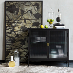 Сервант двухдверный с рифленым стеклом The Keeper варинант исполнения - 6 | Loft Concept в Перми