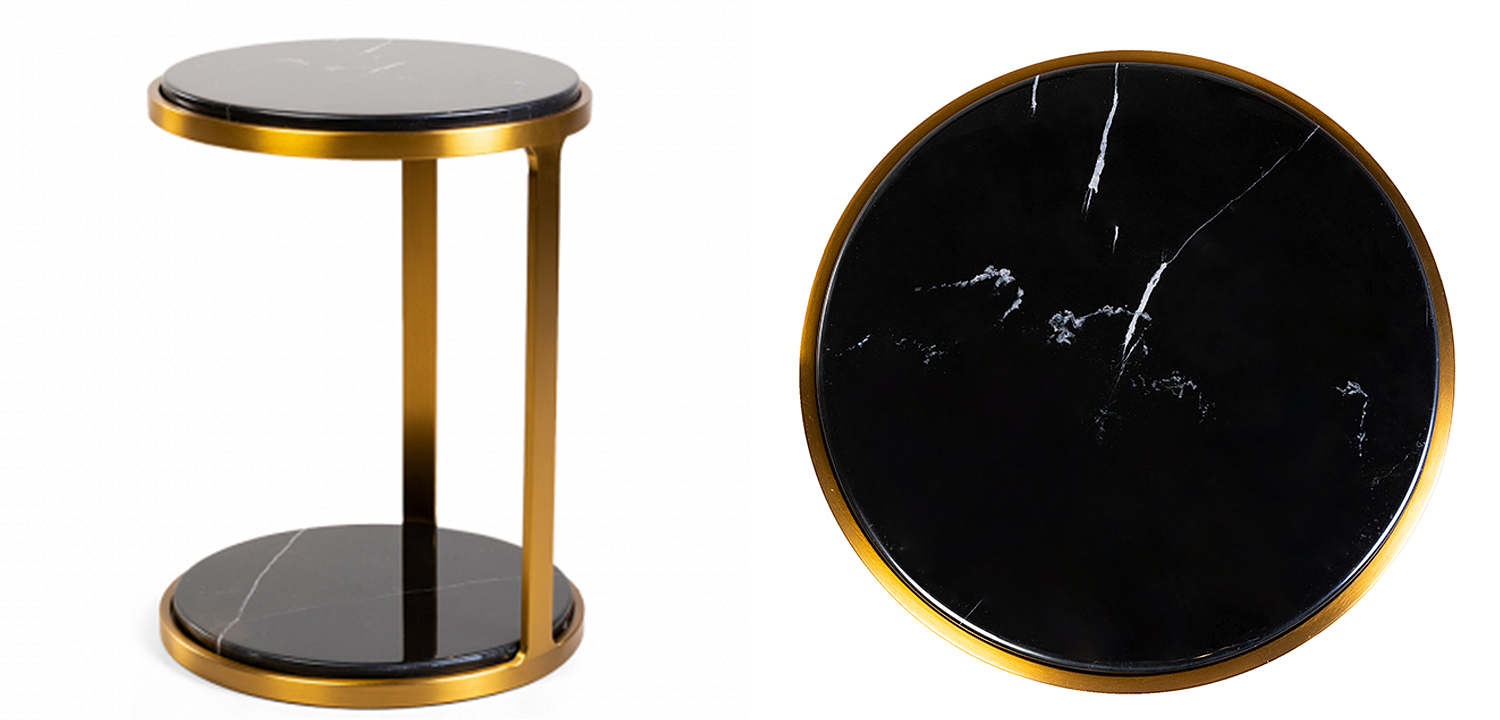Приставной стол Viorel Marble Side Table Приставной стол Viorel Marble Side Table - Loft-Concept в Перми