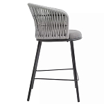 Стул барный с декоративным плетением на спинке и подлокотниках Chair Weave варинант исполнения - 1 | Loft Concept в Перми