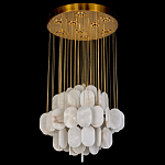 Люстра с овальными подвесками из натурального камня Spatial Composition варинант исполнения - 3 | Loft Concept в Перми