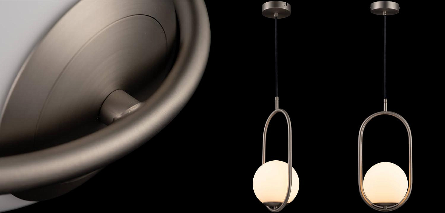 Подвесной светильник B.LUX C Ball oval nickel Подвесной светильник B.LUX C Ball oval nickel - Loft-Concept в Перми