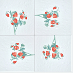 Плитка с узором Земляника варинант исполнения - 1 | Loft Concept в Перми