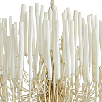 Люстра белая с несколькими ярусами деревянных палочек Bright Wooden Chandelier варинант исполнения - 9 | Loft Concept в Перми